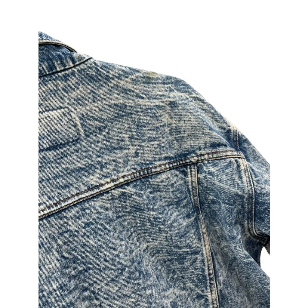 Vintage 1990's GAP Acid Wash Denim Trucker Jacket