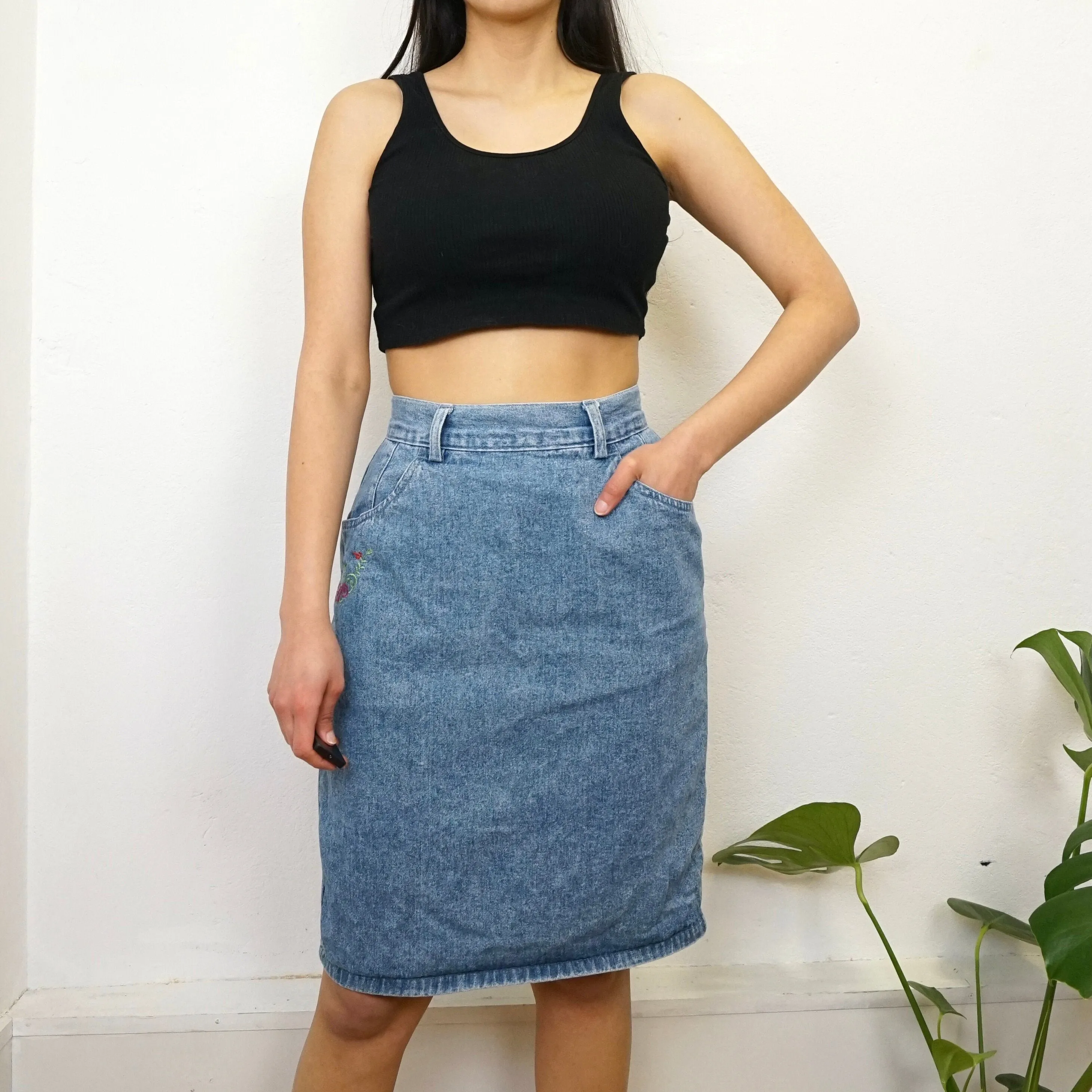 Vintage Denim Skirt Size XS-S