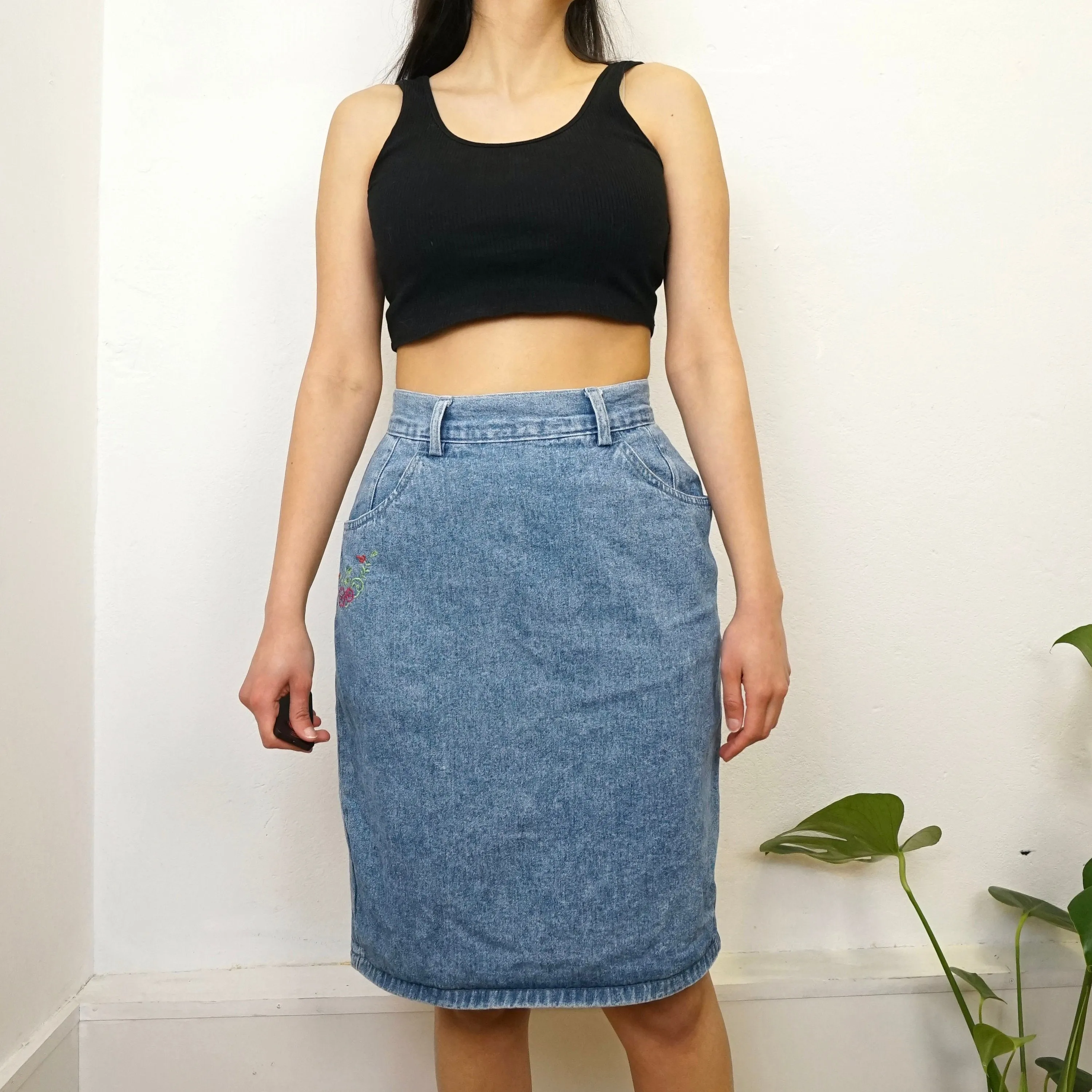 Vintage Denim Skirt Size XS-S