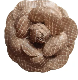 Vintage Style Elegant Camellia Fabric Flower Brooch Pin Scarf Bridal Dress Wedding Accessories Jewelry Gift