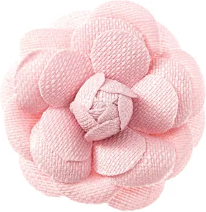 Vintage Style Elegant Camellia Fabric Flower Brooch Pin Scarf Bridal Dress Wedding Accessories Jewelry Gift