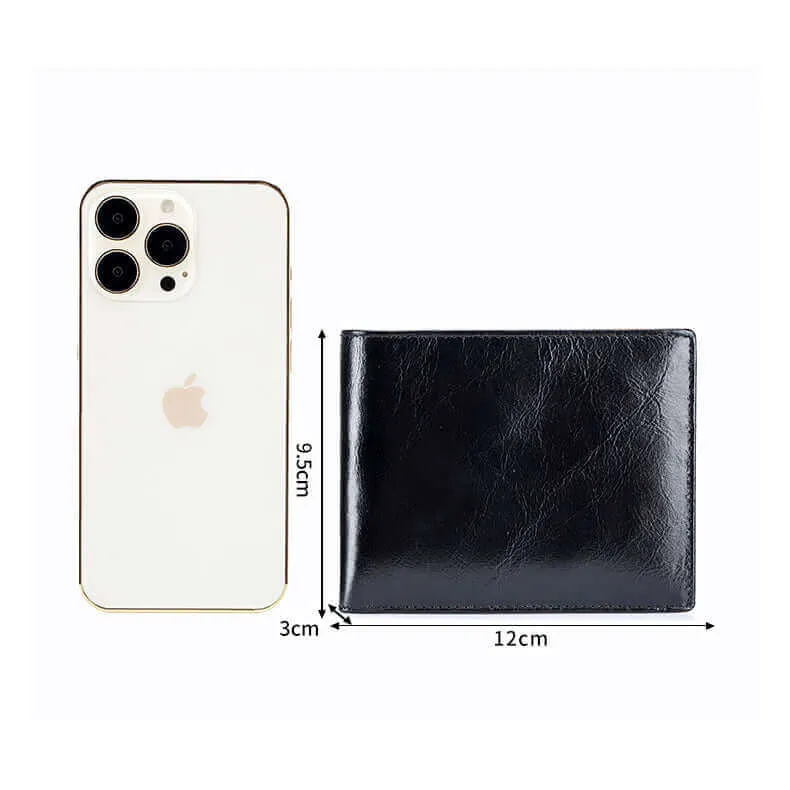 Vintage Style Men's Leather RFID Wallet NZ
