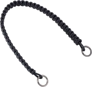 WADORN Leather Braided Purse Handle, 25 Inch PU Leather Braided Handbag Bag Strap Replacement Short Bucket Bag Strap with Round Ring for Neonoe Hobo Bag Multi Pochette Crochet Bag Tote, Black