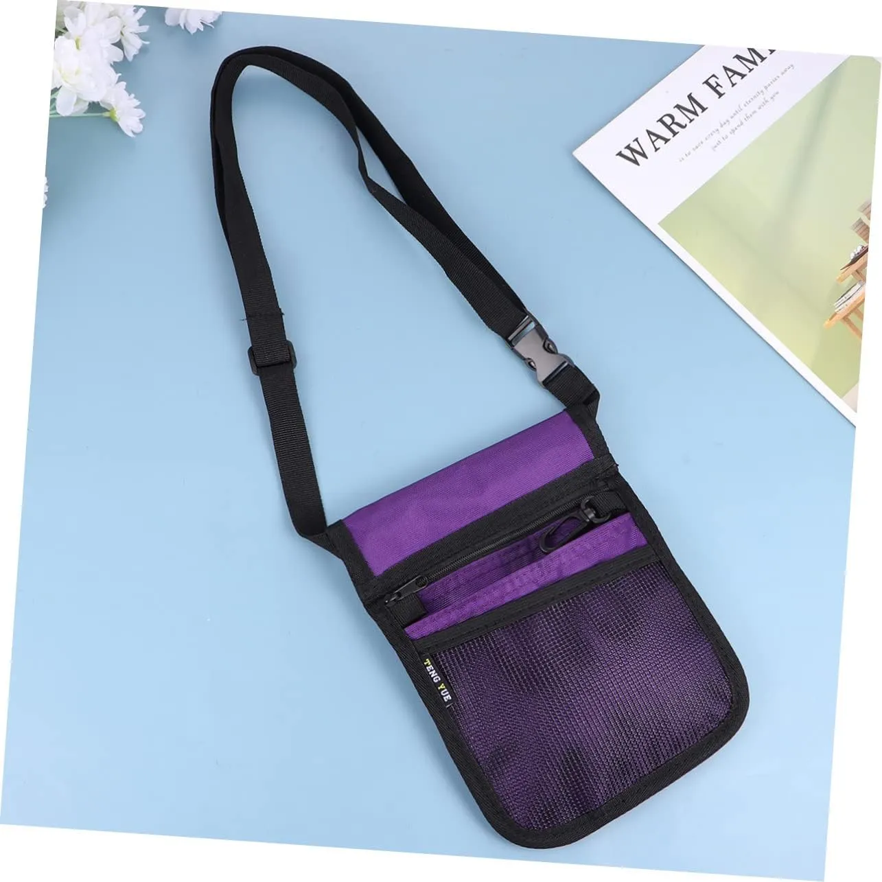 Waist Bag Fanny Pack for Nurses Shoulder Bag Nurse Pocket Pouch Lightweight Nurse Accessories Purple
