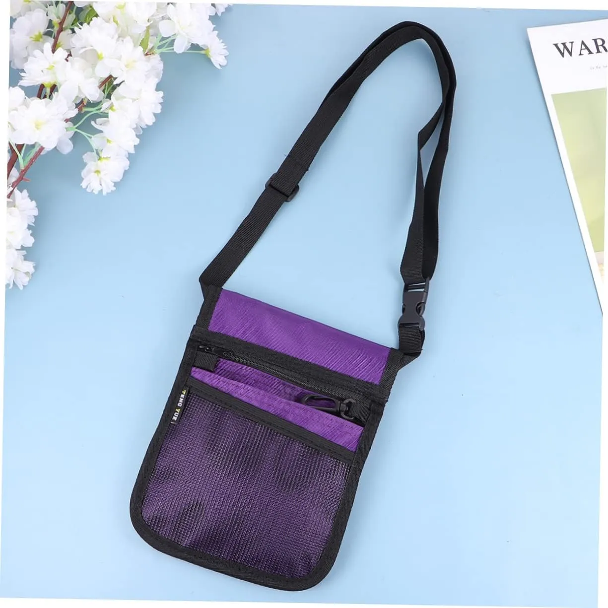Waist Bag Fanny Pack for Nurses Shoulder Bag Nurse Pocket Pouch Lightweight Nurse Accessories Purple