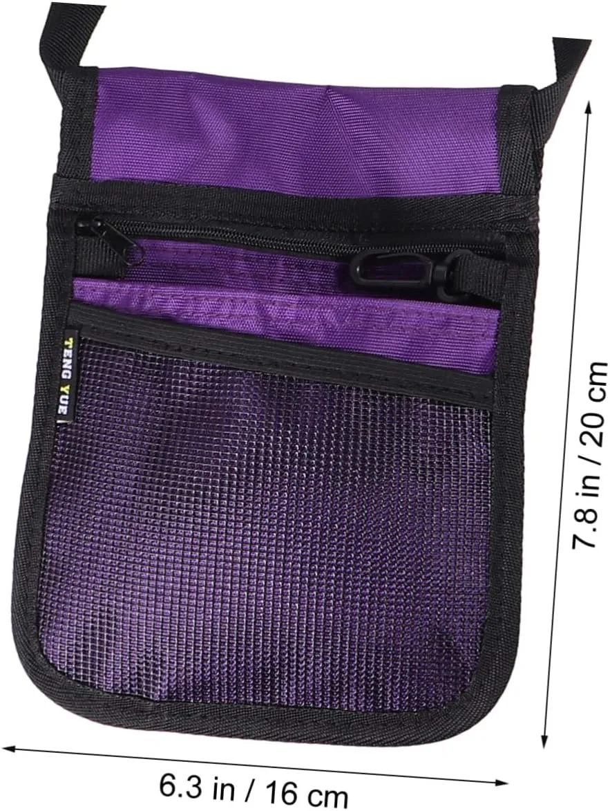 Waist Bag Fanny Pack for Nurses Shoulder Bag Nurse Pocket Pouch Lightweight Nurse Accessories Purple