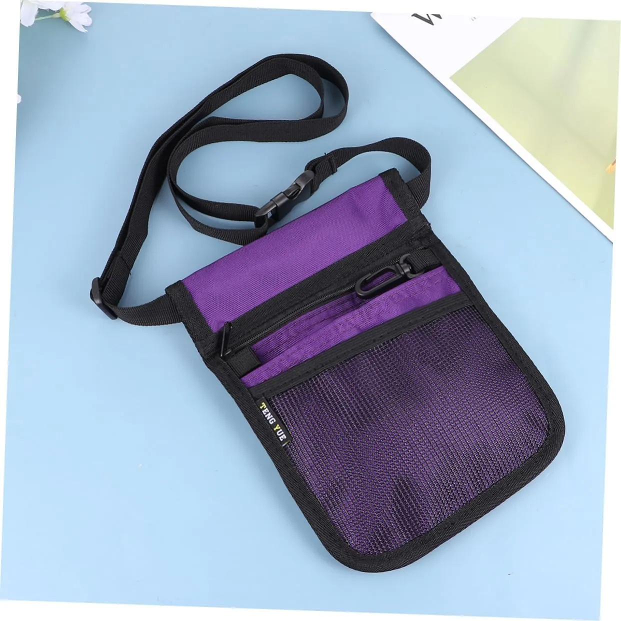 Waist Bag Fanny Pack for Nurses Shoulder Bag Nurse Pocket Pouch Lightweight Nurse Accessories Purple