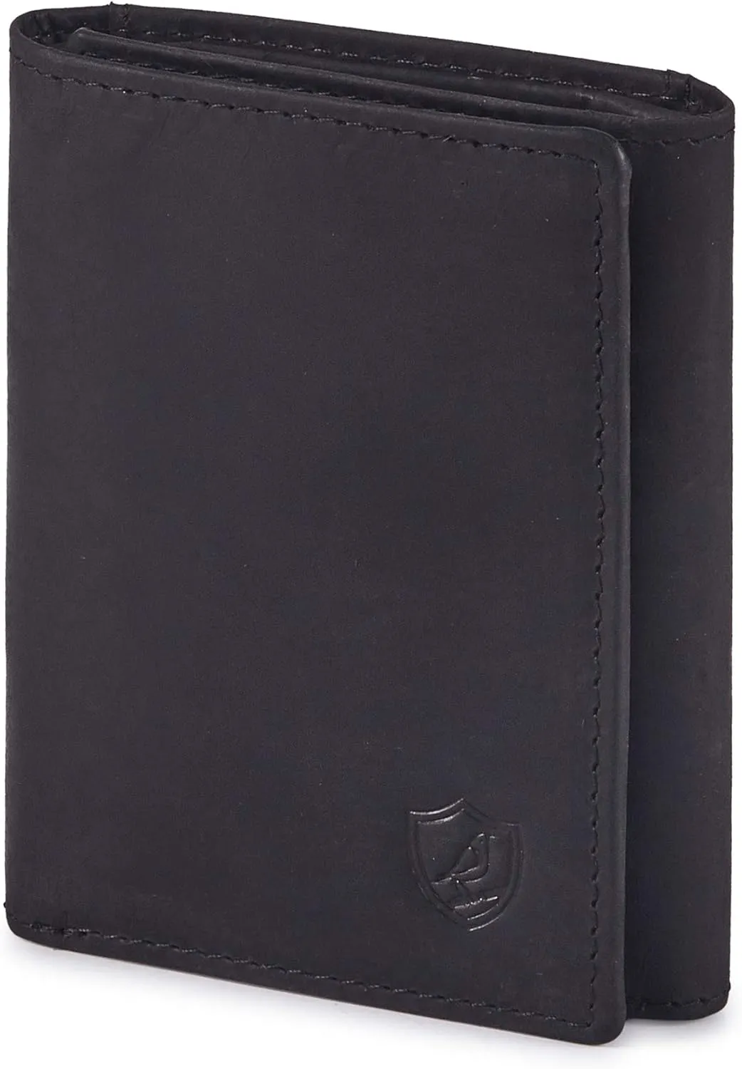 Wallet for Men Trifold Real Leather RFID Blocking Credit Card Case with ID Window in Gift Box