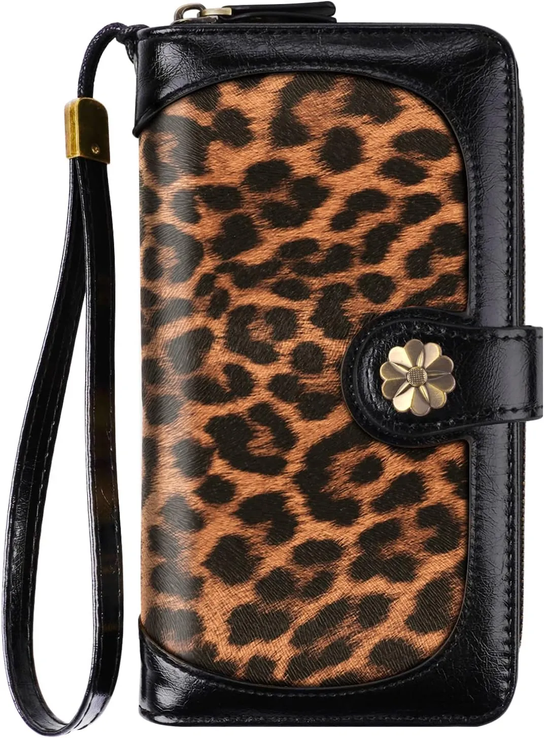 Wallets for Women Multi Card Holder Wallet Clutch Wallet Card Holder Organizer Ladies Purse with Wrist strap Purse