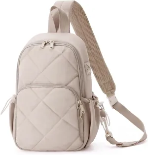 Wandering Nature Featherweight Sling Backpack Crossbody Bag for Women Fits for 11" iPad with Convertible Padded Strap, Multiple Pockets, Ideal for College, Work Commute, Travel, Everyday Errands