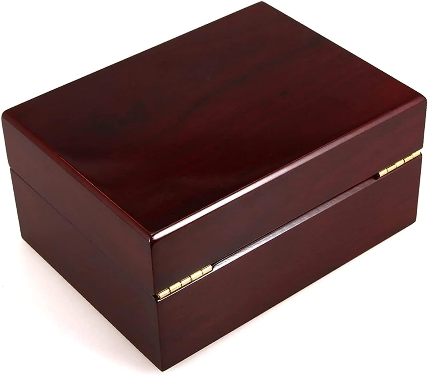 Watch Case Watch Roll Wood Single Grid Watch Box Organizer Watch Display Case Elegant Box Wristwatch Bangle Storage Case Watch Box Watch Winder, 18*13.5*19cm, Burgundy