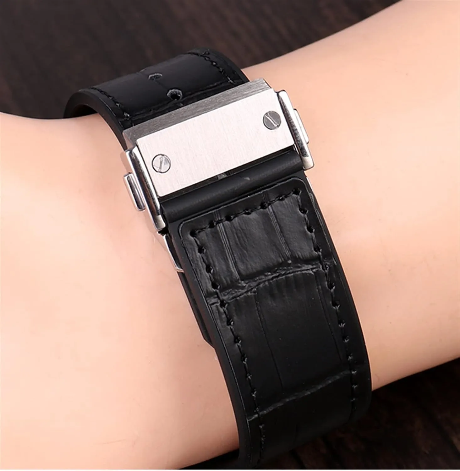 Watch Strap Steel Buckle For Hublot Fusion Classic Big Bang King Power Series Watch Folding Clasp 22m Leather/rubber Accessories