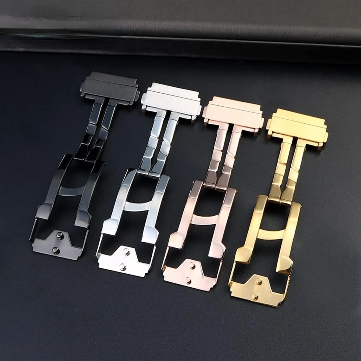 Watch Strap Steel Buckle For Hublot Fusion Classic Big Bang King Power Series Watch Folding Clasp 22m Leather/rubber Accessories