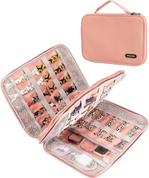 Wearlizer Watch Band Storage Case Hold 35 Straps Portable Organizer Bag Compatible with Apple Watch Band, Pin, Headset and Other Accessories
