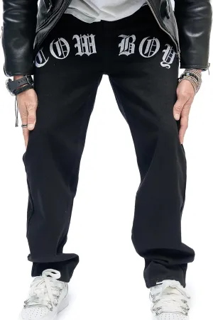 WEIBUMAOYI Men's Wide-Leg Jeans Straight Leg Carpenter Denim Pants Loose fit Trousers