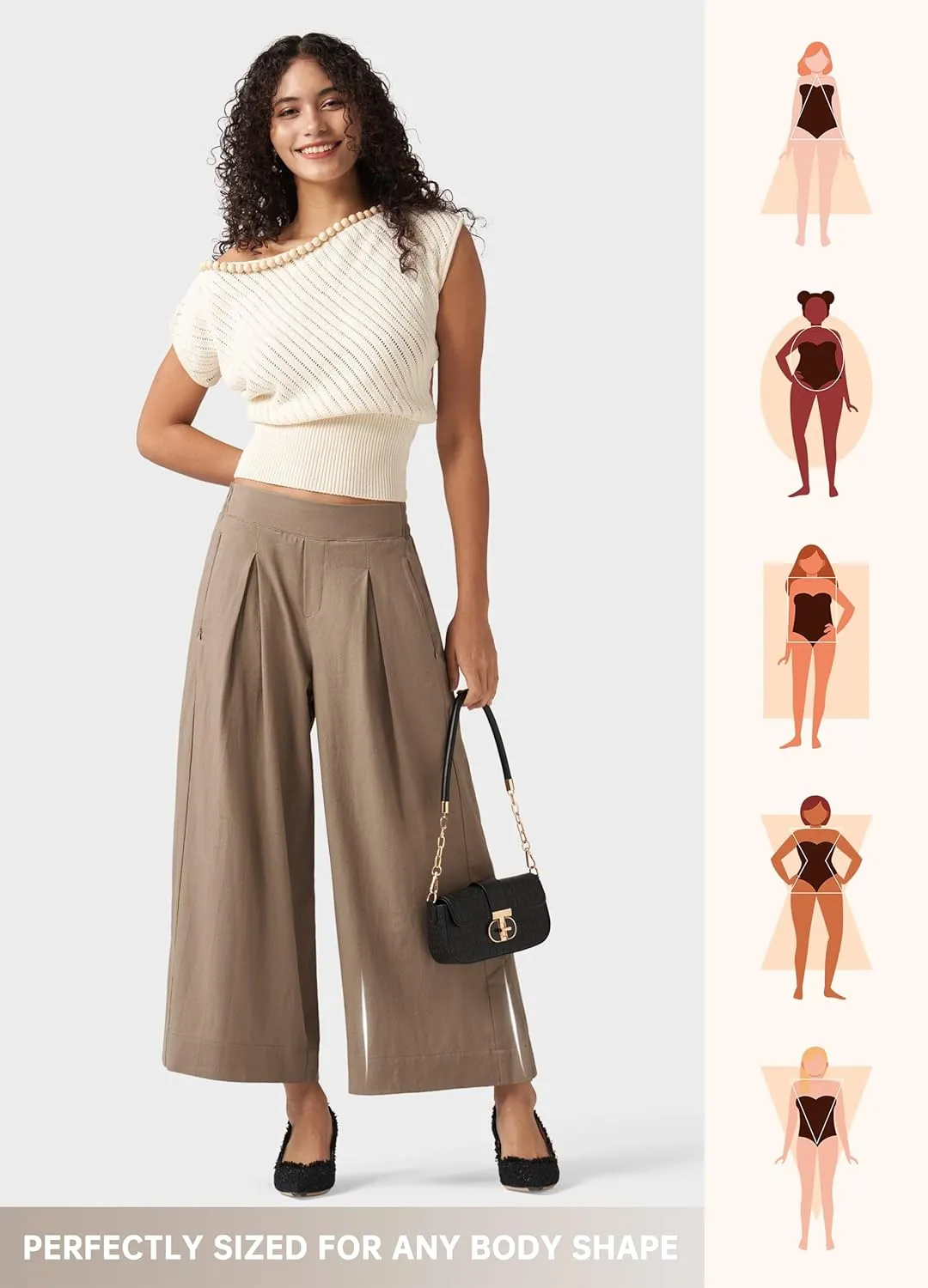 Willit Women's Linen Pants Wide Leg Casual Beach Summer Pants Palazzo Lounge Pants with Pockets