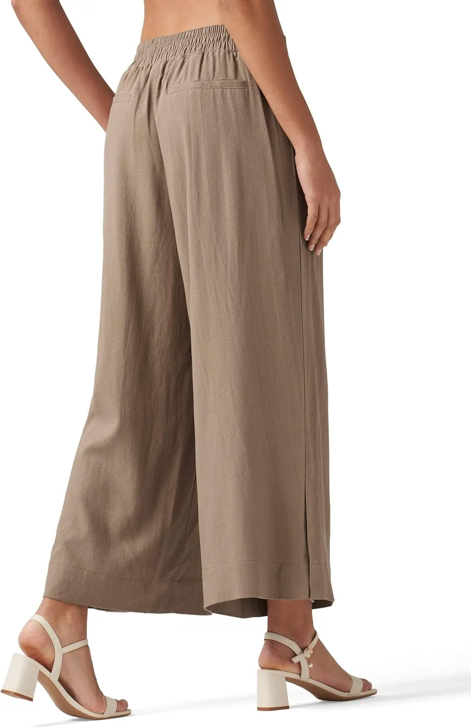 Willit Women's Linen Pants Wide Leg Casual Beach Summer Pants Palazzo Lounge Pants with Pockets