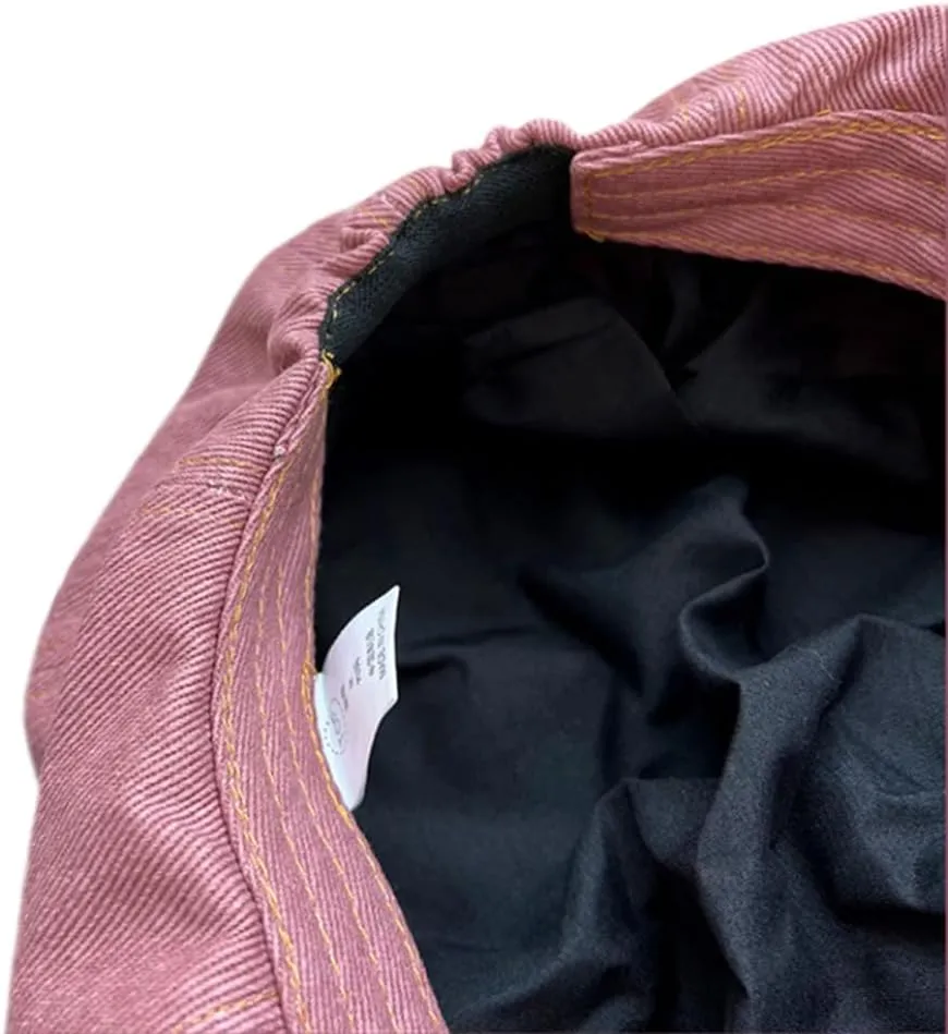 Women Oversized Slouchy Newsboy Cap Puffy Baggy Jean Paperboy Hat with Visor
