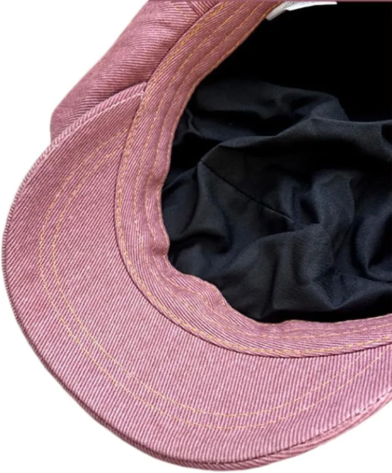 Women Oversized Slouchy Newsboy Cap Puffy Baggy Jean Paperboy Hat with Visor