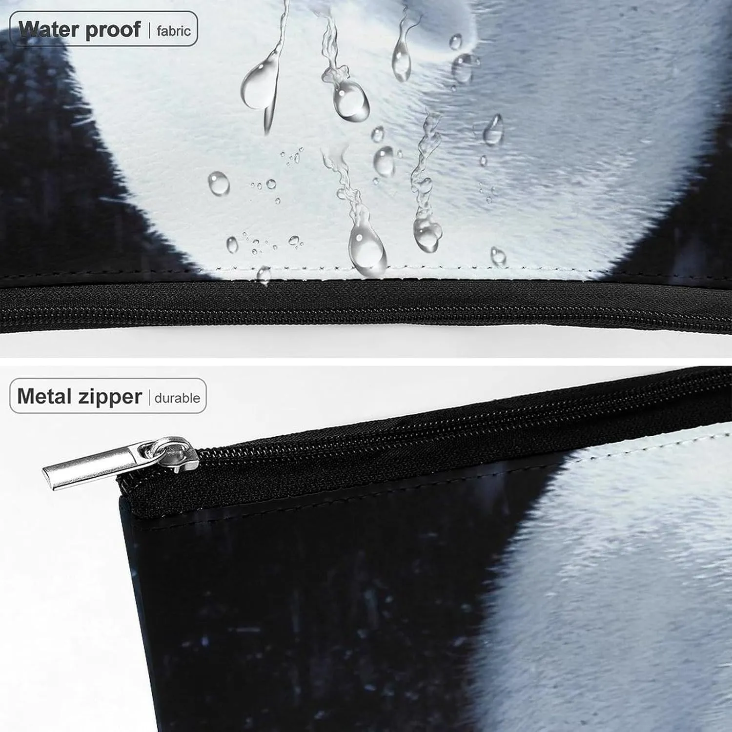 Women PU Leather Cosmetic Bag, Makeup Case Purse Holder Zipper Pouch Handbag Organizer Toiletry Storage 6.8x5.9x2.3 in