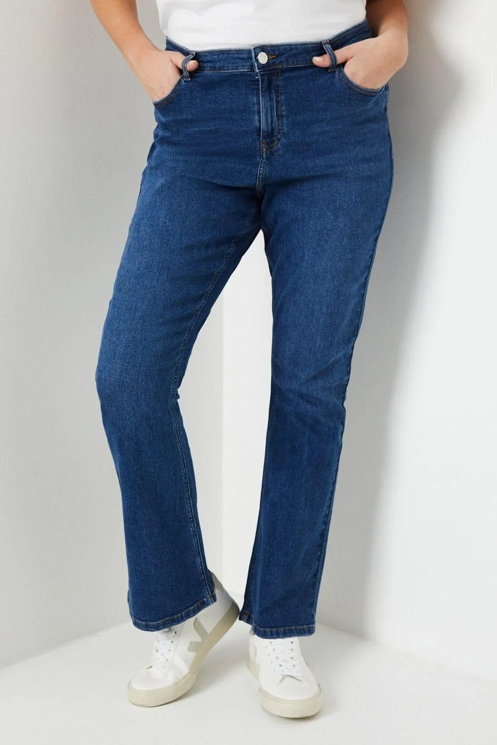 Women's and Women's Bootcut Stretch Jeans