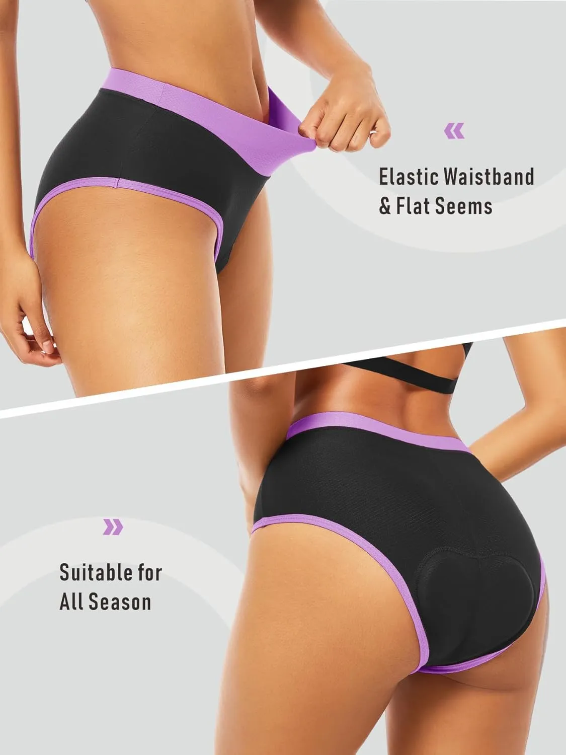 Women's Cycling Underwear 4D Padded Bike Shorts Lightweight Bicycle Biking Undershorts Breathable Ergonomic Design