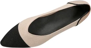 Women's Fashion Pointed Flat Casual Shoes Matching Color Comfortable Temperament Slip On Shoes Formal Attire for Men