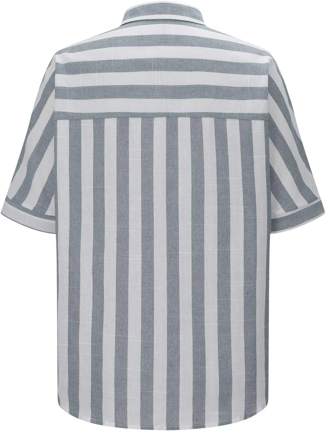 Women's Linen V Neck Button Down Shirt Roll Up Short Sleeve Casual Collared Work Blouse Loose Top Trendy