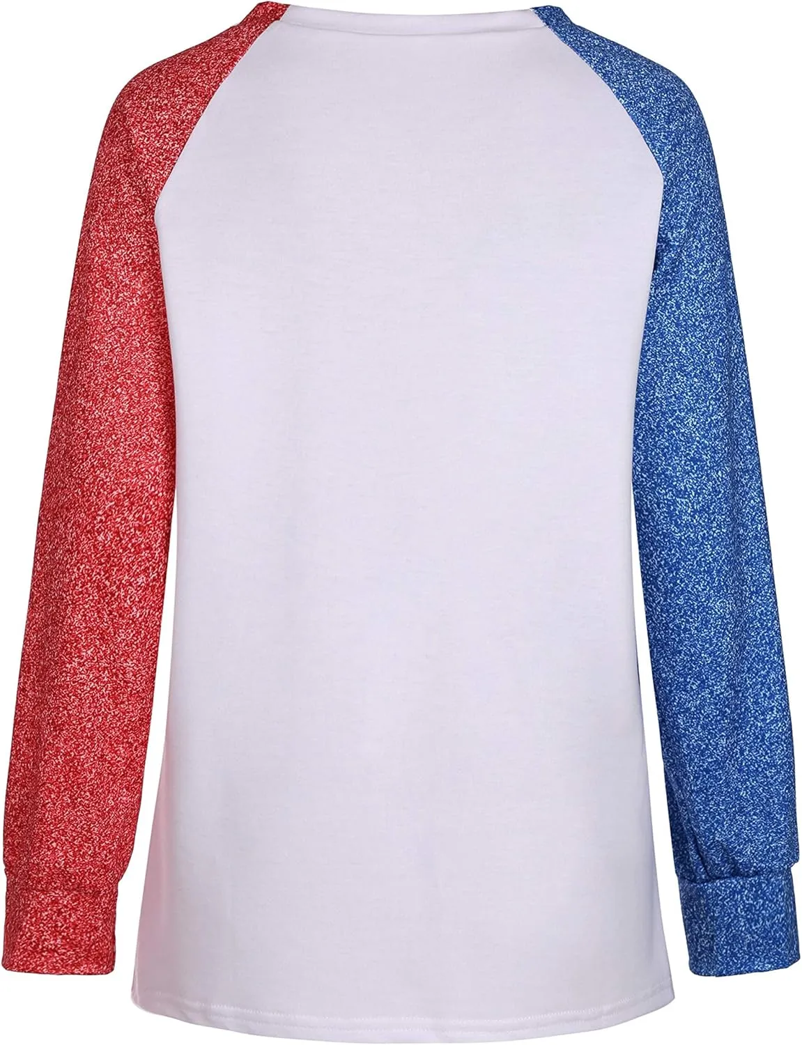 Womens Long Sleeve Shirt Baseball Shirt Mom Shirt American Flag Shirt Star Sweatshirt