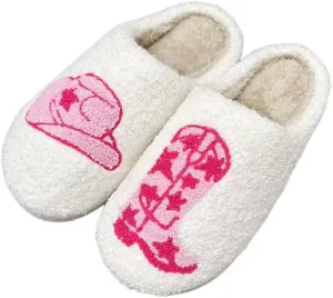 Women's Men's Strawberry Slippers Cute Fruit Home Slippers Winter Fuzzy Memory Foam Fluffy Warm House Shoes