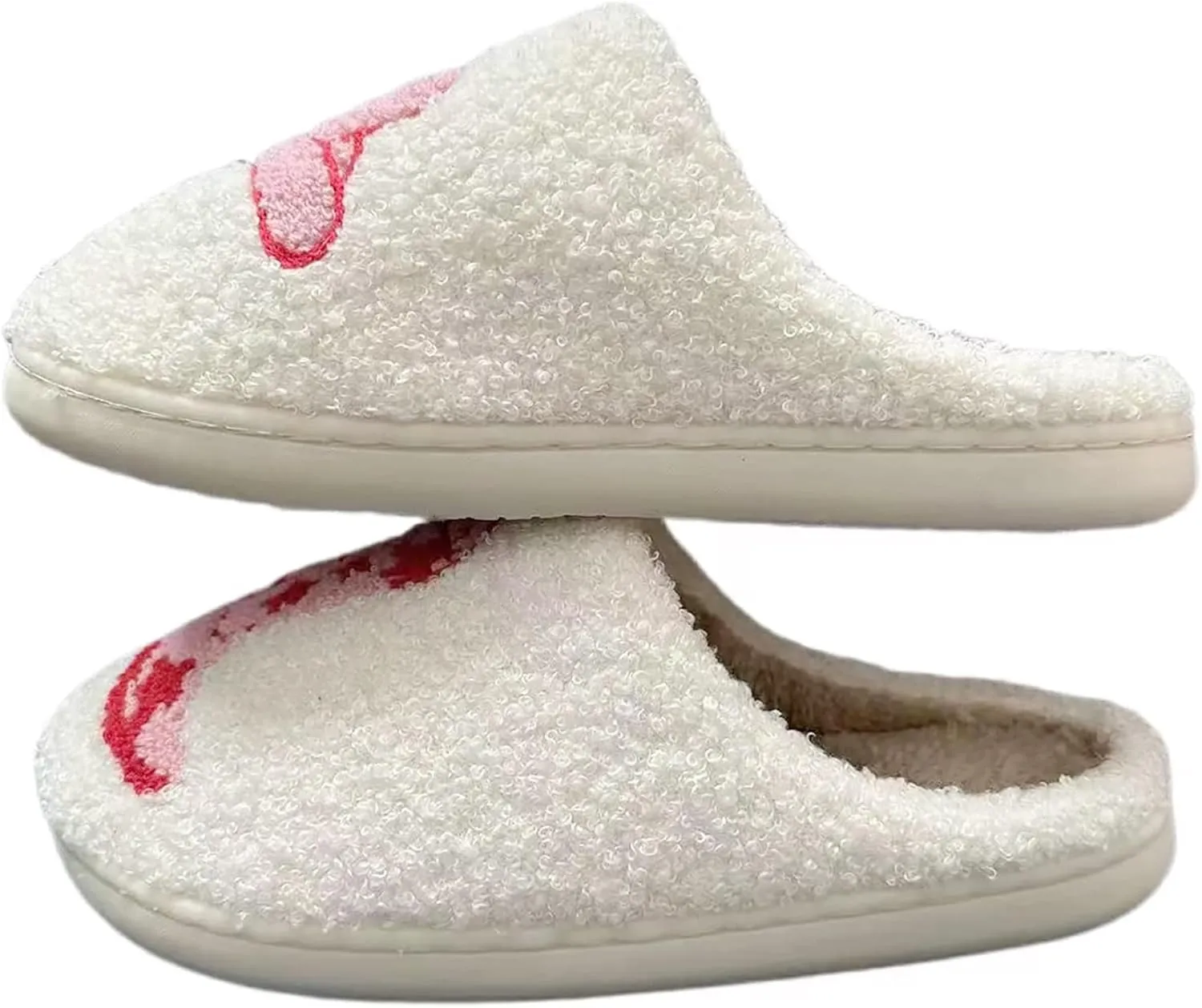 Women's Men's Strawberry Slippers Cute Fruit Home Slippers Winter Fuzzy Memory Foam Fluffy Warm House Shoes