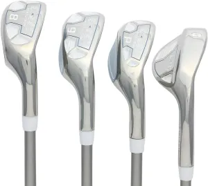 Women's Powerbilt Golf EX-550 Hybrid Iron Set, which Includes: #8, #9, PW, SW - Lady Flex Right Handed Utility L Flex Club