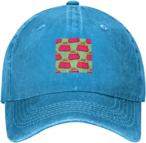 Women's Purse Seamless Pattern Baseball Cap for Men Women 100% Cotton Adjustable Low Profile Golf Dad Hat