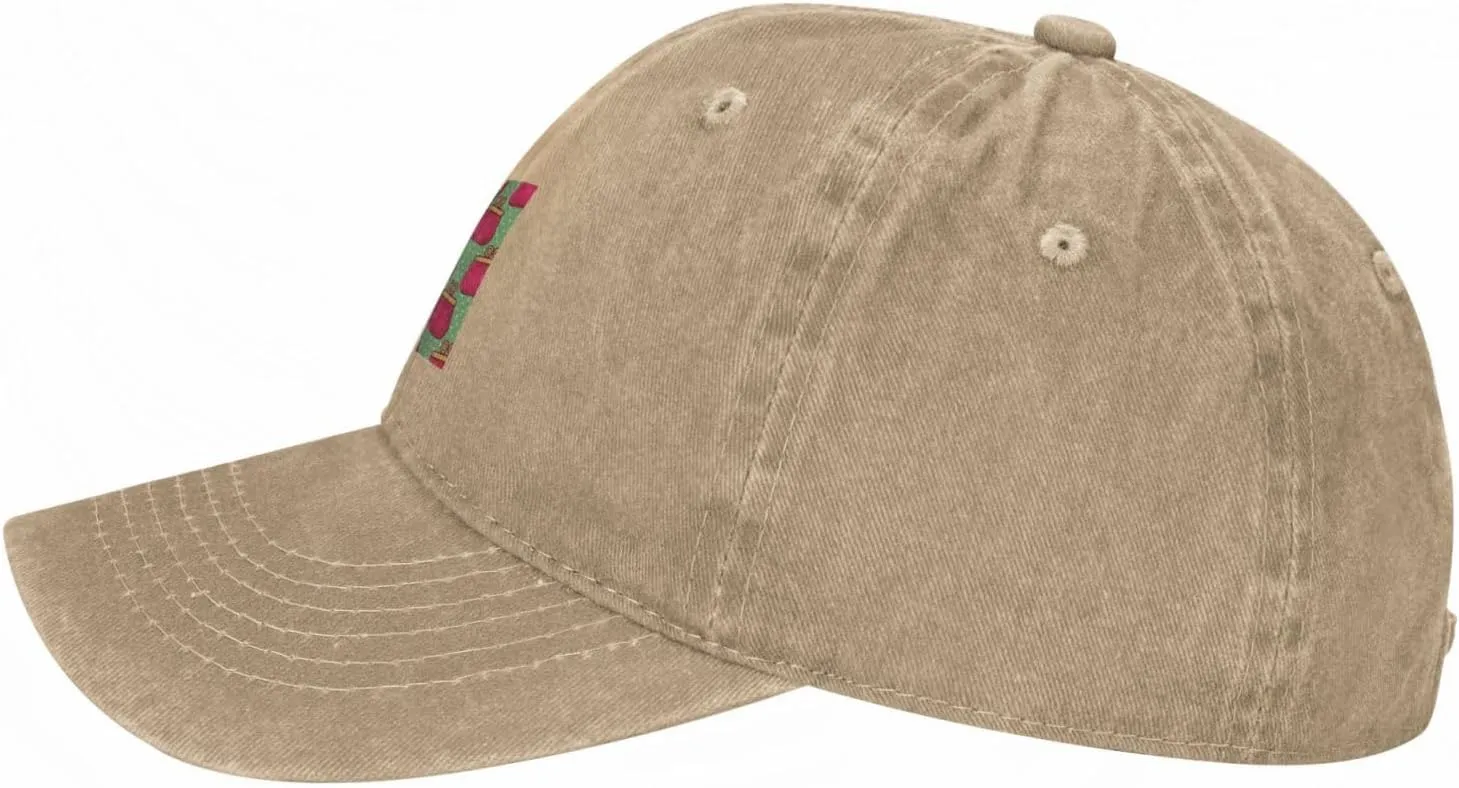 Women's Purse Seamless Pattern Baseball Cap for Men Women 100% Cotton Adjustable Low Profile Golf Dad Hat
