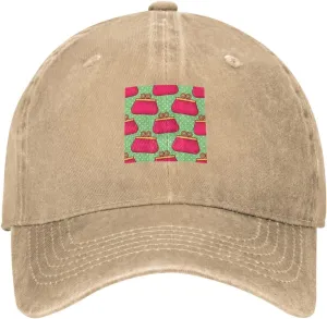 Women's Purse Seamless Pattern Baseball Cap for Men Women 100% Cotton Adjustable Low Profile Golf Dad Hat