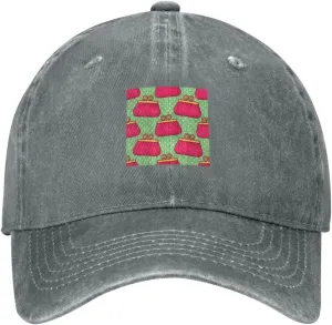 Women's Purse Seamless Pattern Baseball Cap for Men Women 100% Cotton Adjustable Low Profile Golf Dad Hat