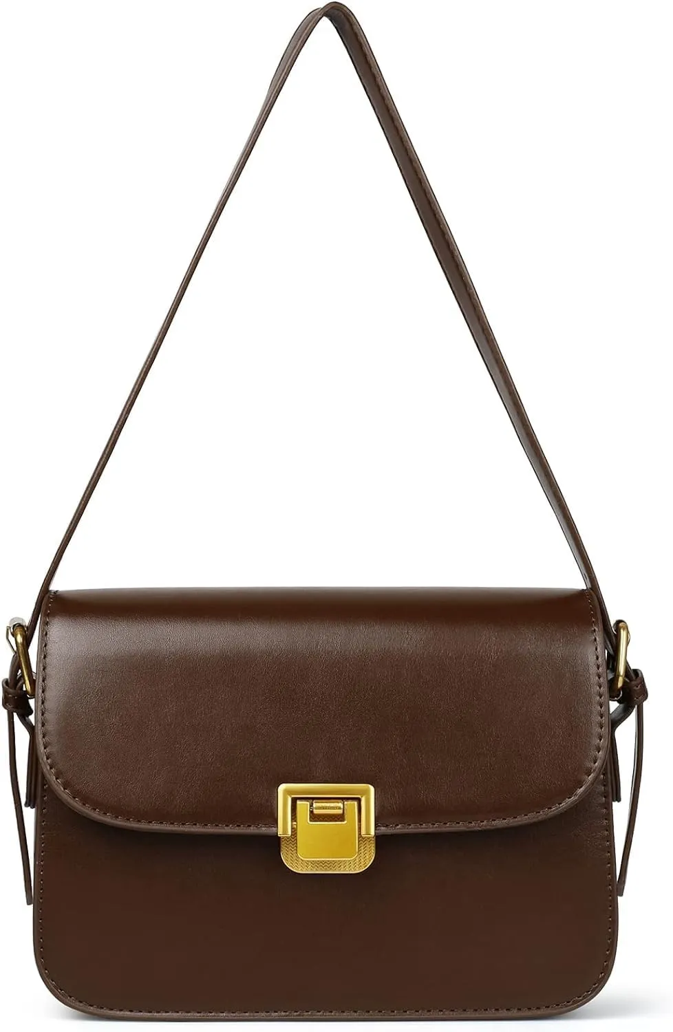 Women's Shoulder Bag Messenger Handbag Preppy Style Female Crossbody Bag Retro Envelope Purse Designer Briefcase (Wine red) (Wine red)