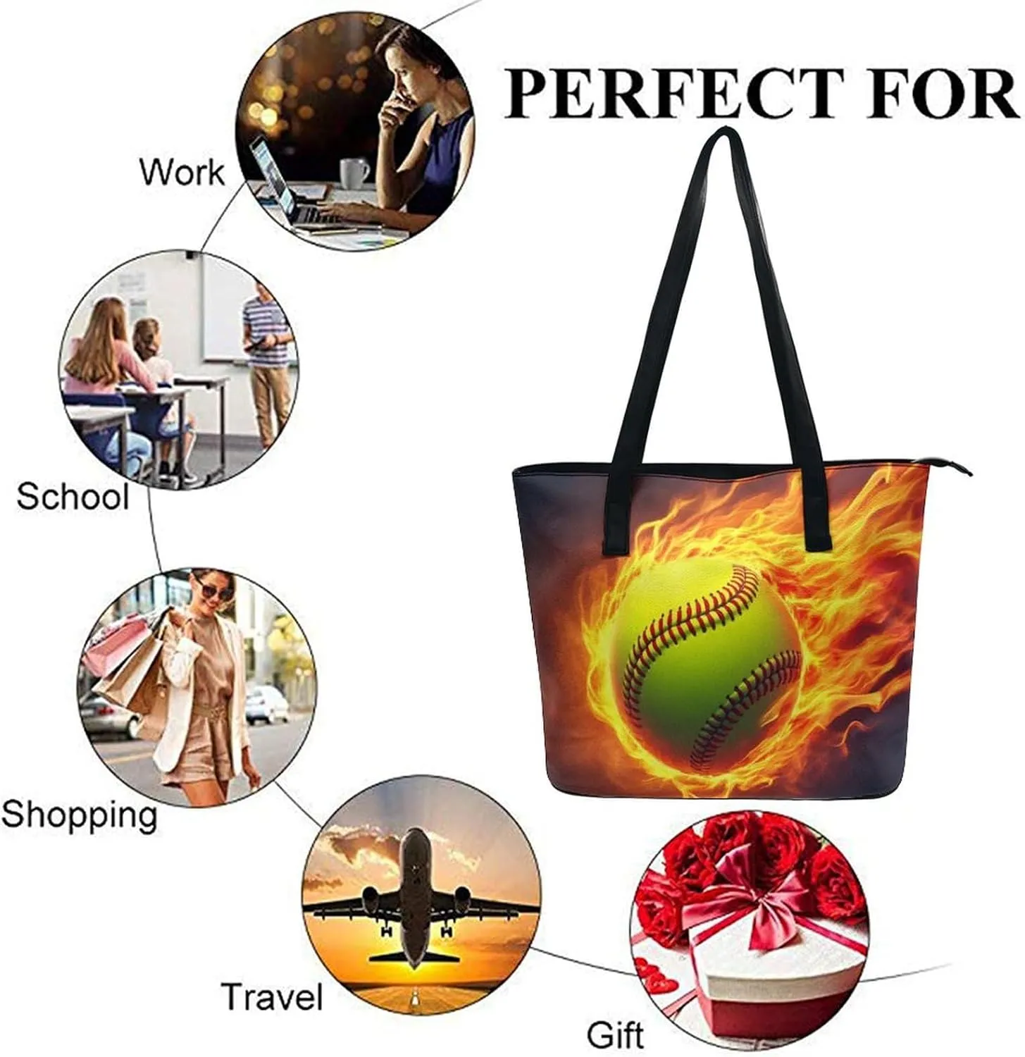 Women's Stylish Crossbody Bag PU Leather Shoulder Purse With Adjustable Strap