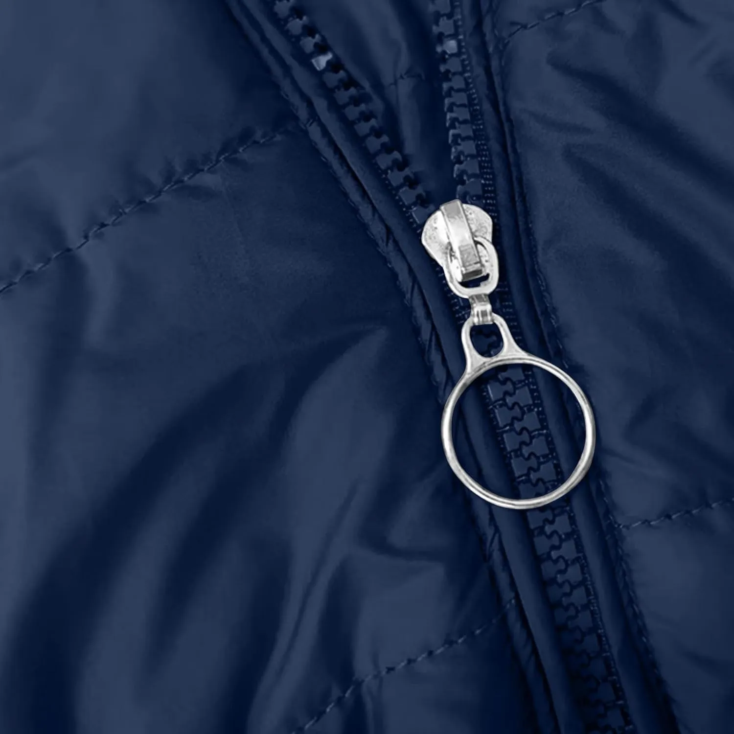 Women's Thicken Fleece Lined Winter Coats Warm Mid-Length Jacket Full Zip Trendy Puffer Jacket with Pockets