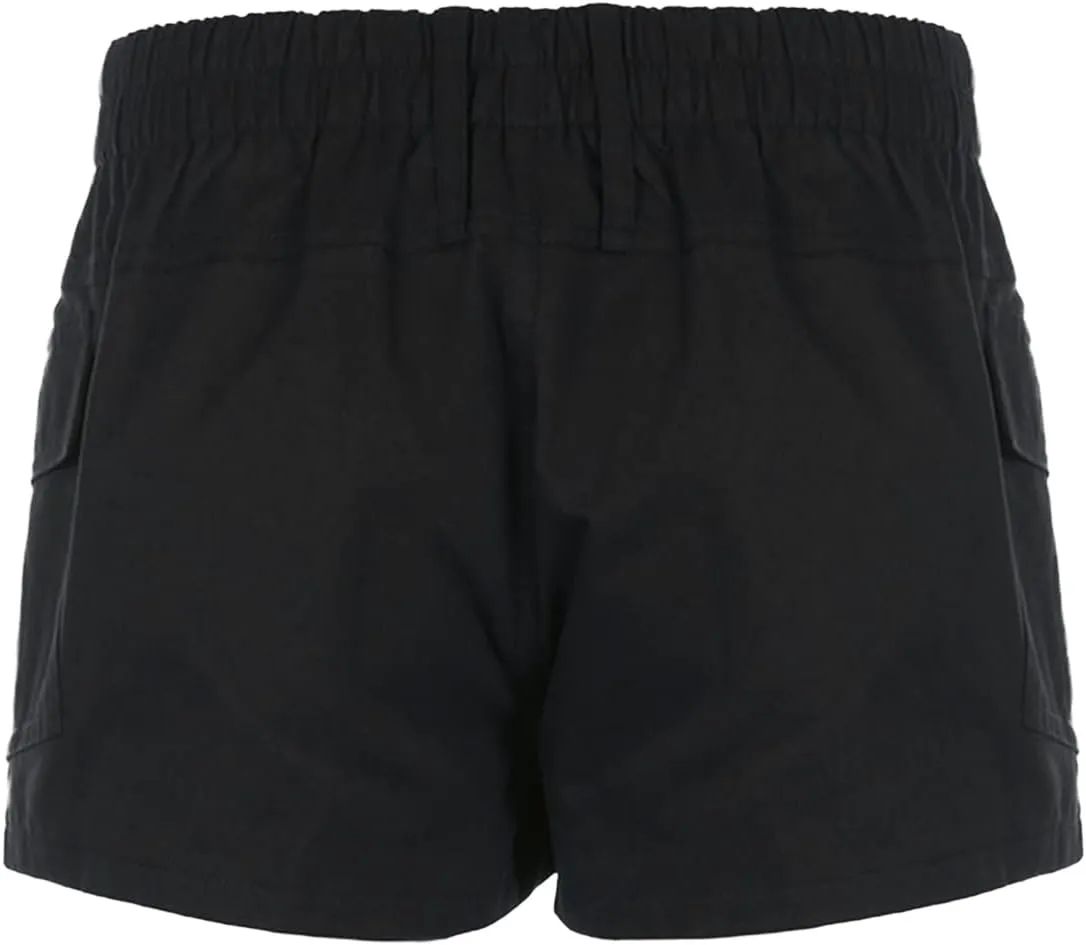 Womens Y2k Cargo Shorts Low Elastic Shorts E-Girl Slim Fit Cargo Micro Short Sweatpant Harajuku Streetwear