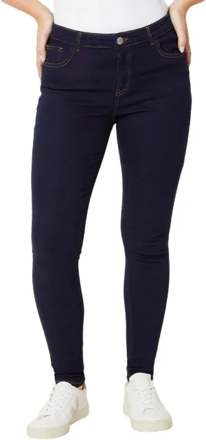 Womens/Ladies Comfort Stretch Skinny Jeans (10 US R) (Indigo), Indigo, 10 US R