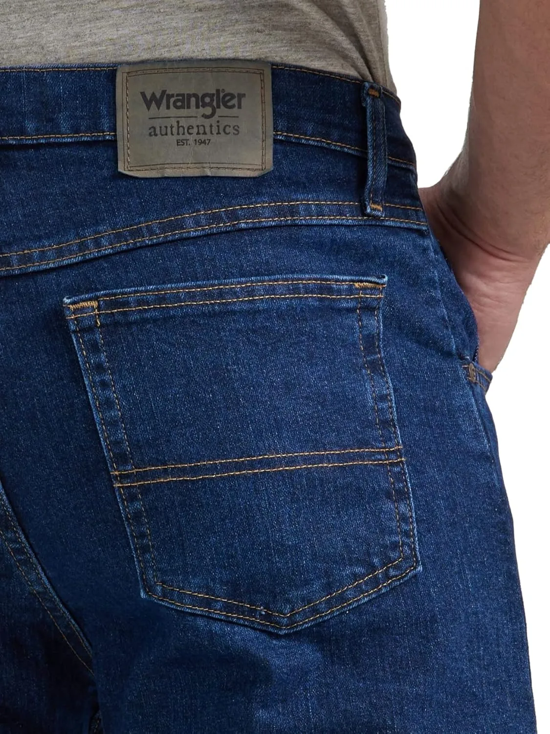 Wrangler Authentics Men's Classic 5-Pocket Regular Fit Flex Jean