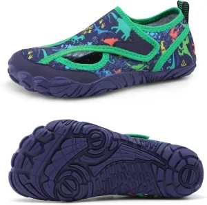 XIHALOOK Water Shoes for Kids Boys Girls Wide Toe Barefoot Quick Dry for Beach Swim Pool Surf Aqua Sports