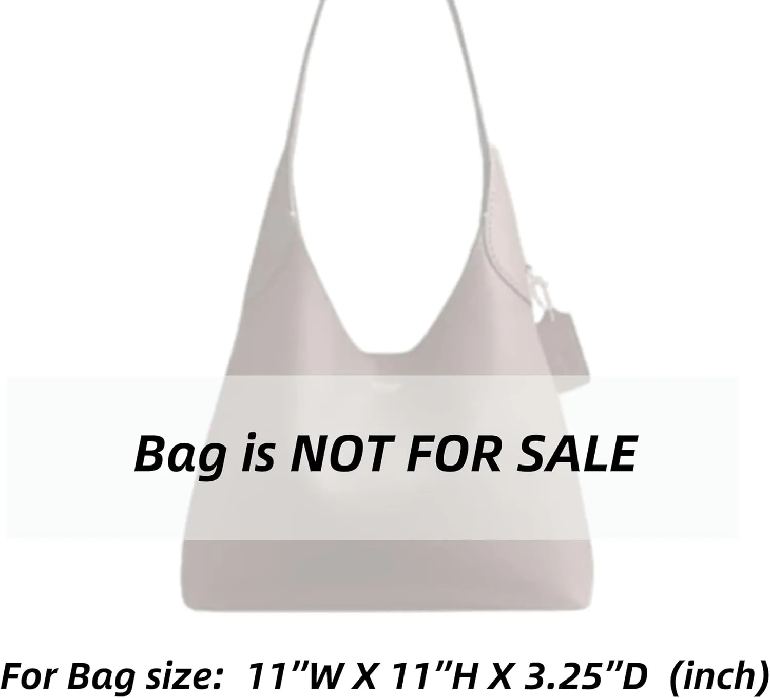 Xoppia Bag Organizer compatible with Coach Brooklyn Shoulder Bag 28. (Beige, Style B: Side Zipper)