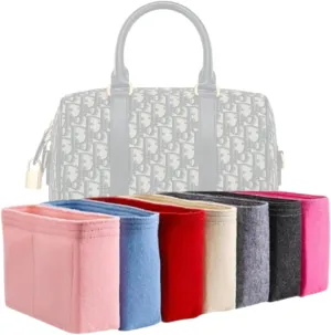 Xoppia Bag Organizer compatible with Dior Groove 20 Bag. Felt Insert Liner for Women Handbag. (Black, Style A: Exposure)