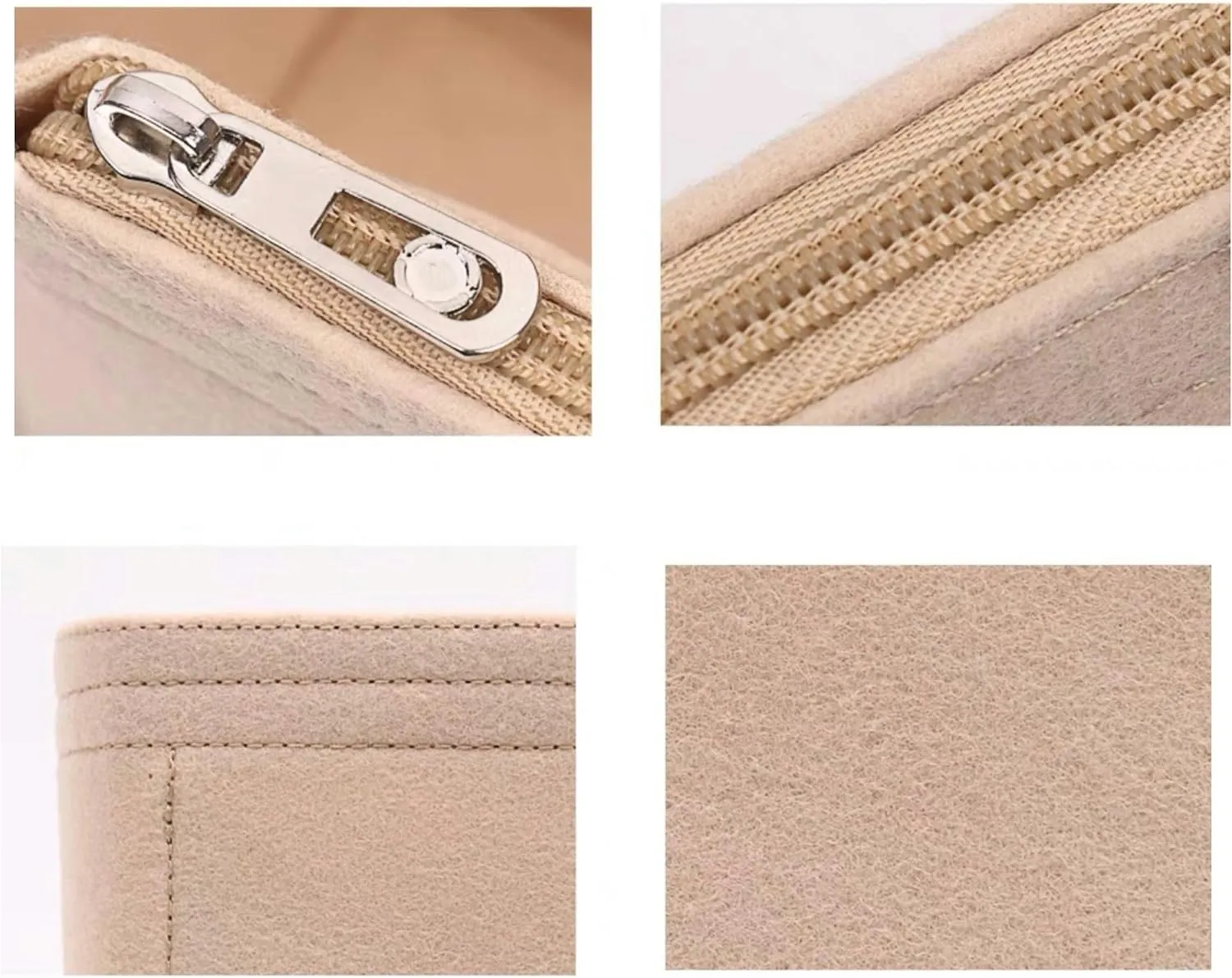Xoppia Bag Organizer compatible with Dior Large Bobby Bag. Felt Insert Liner for Women Handbag. (Black, Style A: Exposure)