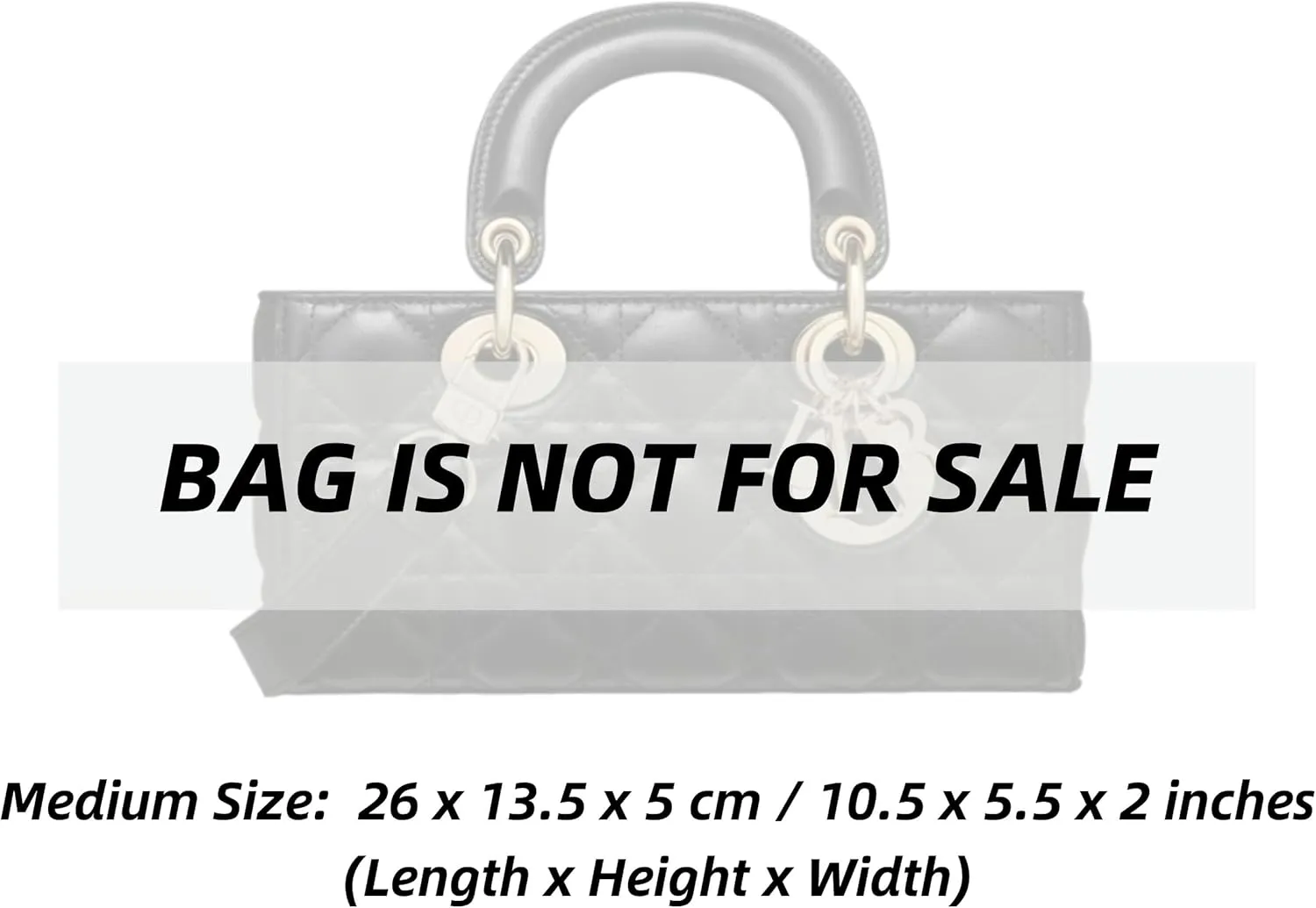 Xoppia Bag Organizer compatible with Dior Medium Lady D-Joy Bag. Felt Insert Liner for Women Handbag. (Brown, Style B: Side Zipper)