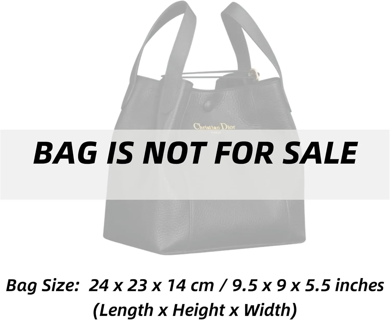 Xoppia Bag Organizer compatible with Dior Medium Signature Bucket Bag. Felt Insert Liner for Women Handbag. (Brown, Style A: Exposure)