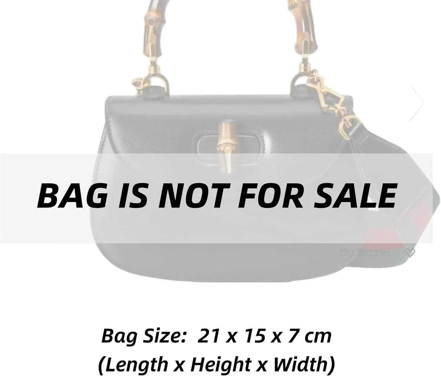 Xoppia Bag Organizer compatible with Gucci Bamboo 1947 Small bag. Felt Insert Liner for Women Tote Handbag. (Black, Style A: Exposure)