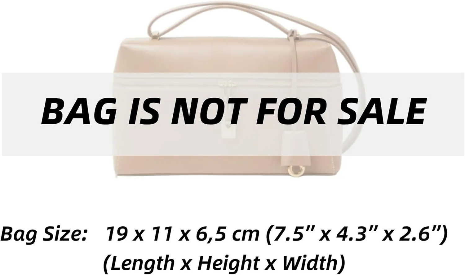 Xoppia Bag Organizer compatible with Loro Piana Extra Bag L19. Felt Insert Liner for Women Handbag. (Black, Style B: Side Zipper)